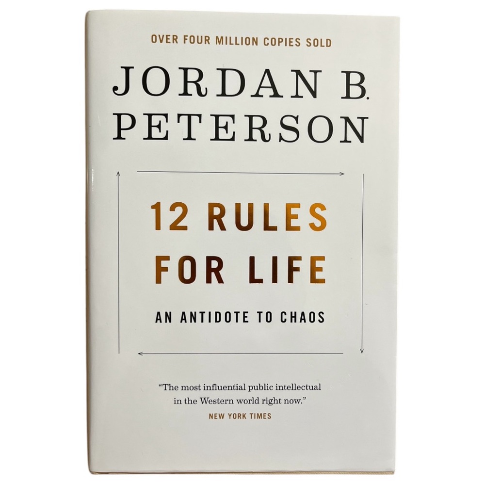 12 Rules For life Jordan B. Peterson An Antidote to Chaos hardcover novel book